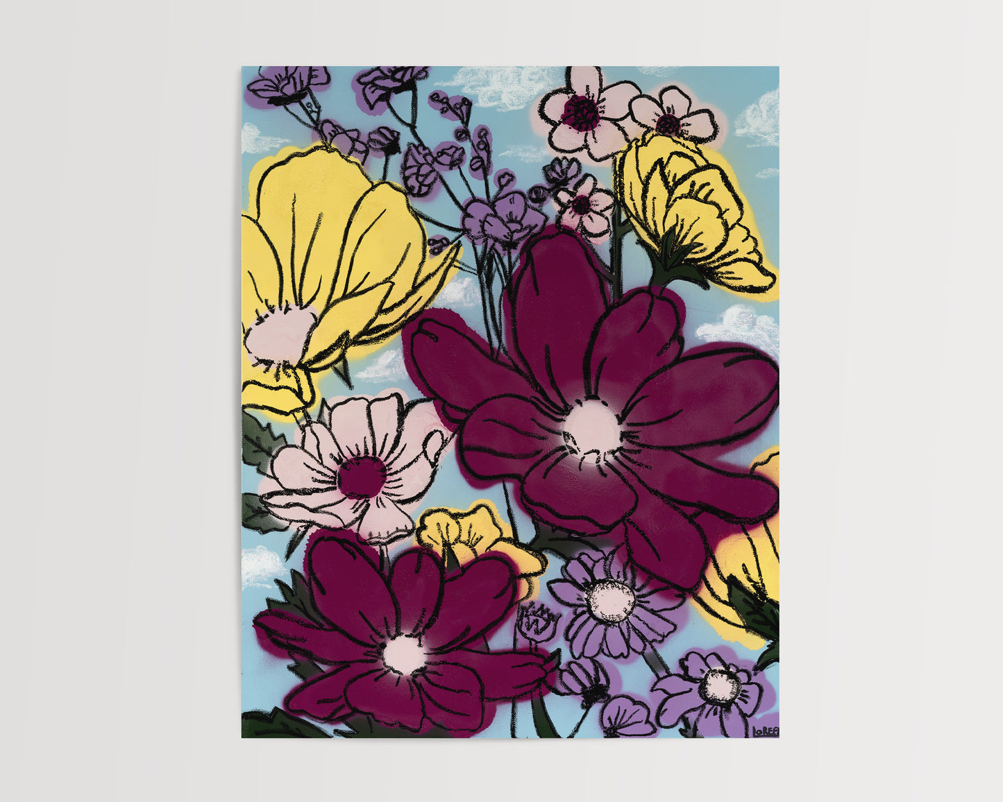 “FOREVER FLOWERS” PRINT
